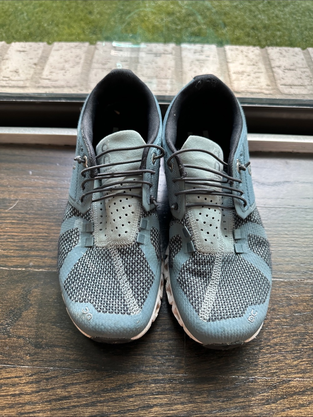 On Running Women’s Athletic Shoes in Slate Blue and Gray